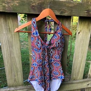 Jessica Simpson 😎one piece halter swimsuit 👙